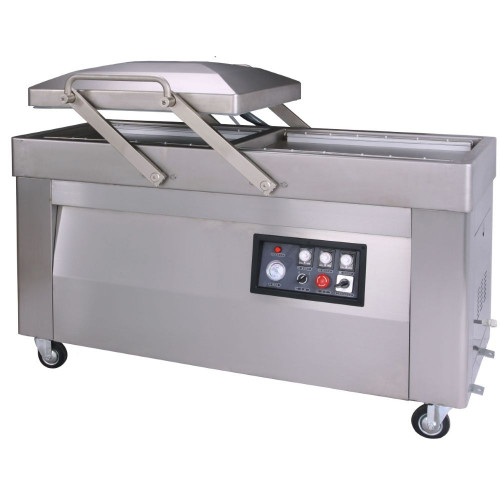 Напольный вакуумный упаковщик HUALIAN HVC-720S/2А-G (нерж., газ)
