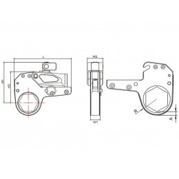 Инстан ГК11800-50 10941Нм Кассета для гайковерта гидравлического ГГМК-11800, гайка 50мм