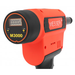 Аккумуляторный резьбовой заклепочник Messer M3000 с электронной системой настройки сжатия и счетчиком
