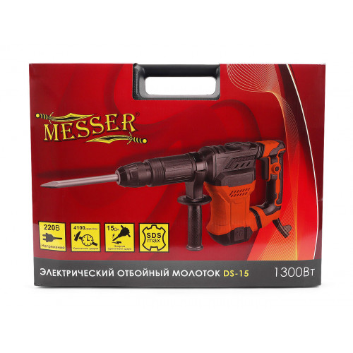 Электрический отбойный молоток Messer DS-15, SDS-maх, 1300 Вт, 15 Дж.