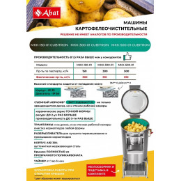 Машина картофелеочистительная МКК-300-01 с подставкой и мезгосборником