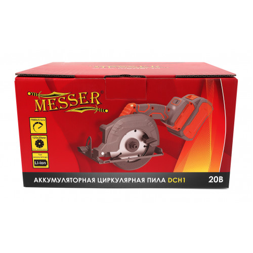 Аккумуляторная циркулярная пила MESSER DCH1 125мм 2Ач