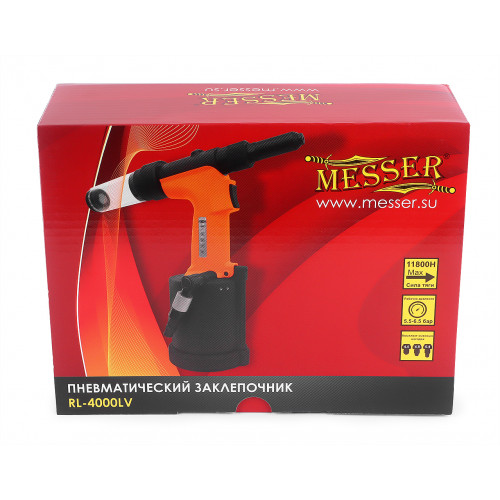Пневматический заклепочник MESSER RL-4000LV для вытяжных заклепок (4,0 - 6,4 мм)