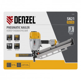 Нейлер пневматический Denzel PN2190 для гвоздей SN21 от 50 до 90 мм