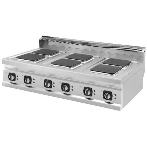 Плита электрическая 6 квадратных конфорки 700 Kocateq MCER 127