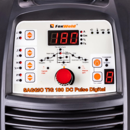 Аппарат аргонодуговой сварки FoxWeld SAGGIO TIG 180 DC PULSE DIGITAL