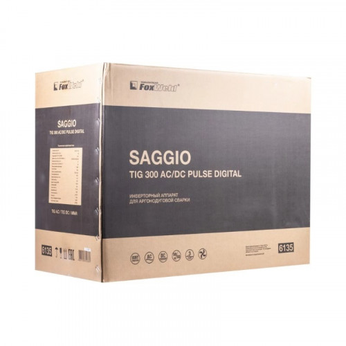 Аппарат аргонодуговой сварки FoxWeld SAGGIO TIG 300 AC/DC PULSE DIGITAL