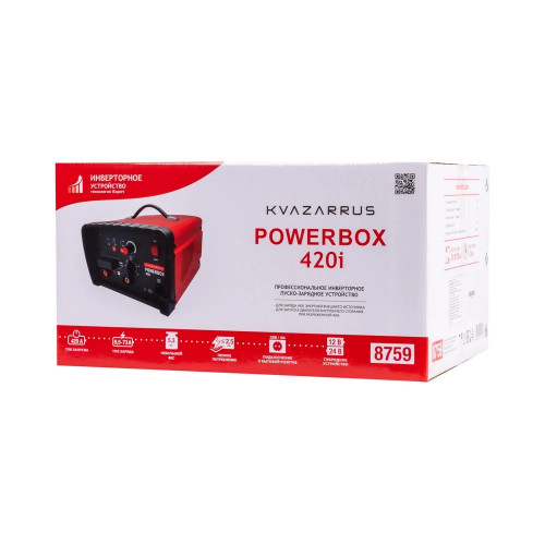 Инверторное пуско-зарядное устройство FoxWeld KVAZARRUS PowerBox 420i, таймер