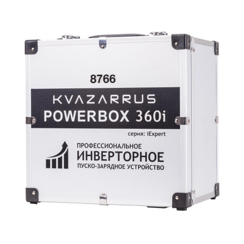 Инверторное пуско-зарядное устройство FoxWeld KVAZARRUS PowerBox 360i, таймер, алюминиевый кейс