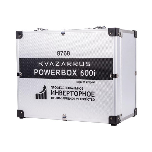 Инверторное пуско-зарядное устройство FoxWeld KVAZARRUS PowerBox 600i, таймер, алюминиевый кейс