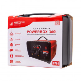 Инверторное пуско-зарядное устройство FoxWeld KVAZARRUS PowerBox 360i, таймер, пластиковый кейс
