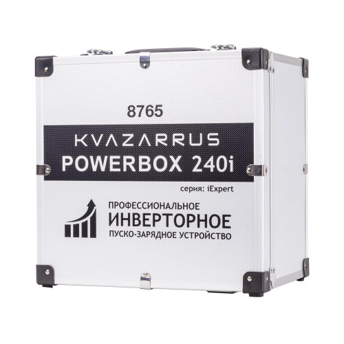 Инверторное пуско-зарядное устройство FoxWeld KVAZARRUS PowerBox 240i, таймер, алюминиевый кейс