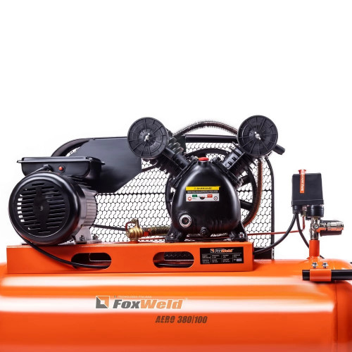 Компрессор масляный ременной FoxWeld AERO 380/100