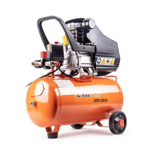 Компрессор масляный коаксиальный FoxWeld AERO 220/24 с комплектом