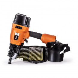 Пневматический гвоздезабивной пистолет FoxWeld AERO C90 барабанный нейлер