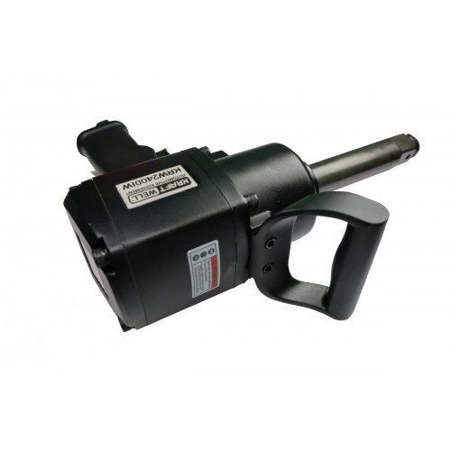 Гайковерт пневматический ударный KraftWell KRW2400IW 3/4" с комплектом ударных головок, 1800 Нм