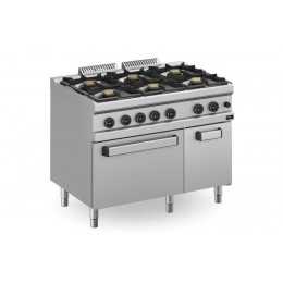 Плита 6 конфорочная 700 СЕР. APACH APRG-117FE/PL