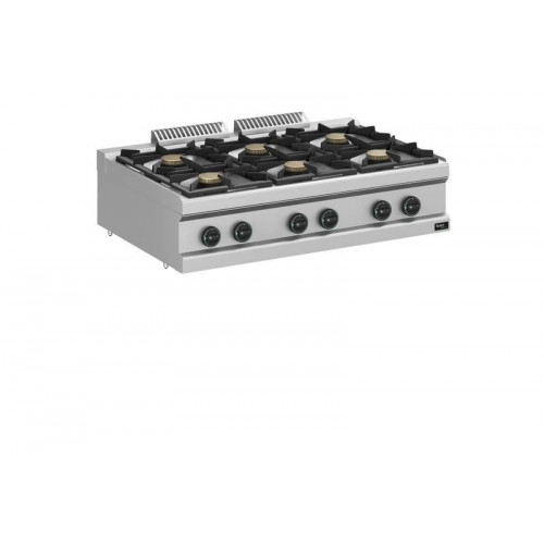 Плита 6 конфорочная 700 СЕР. APACH APRG-117T/PL