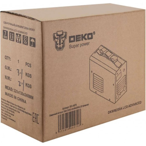 Сварочный аппарат DEKO DKWM200A LCD Advanced