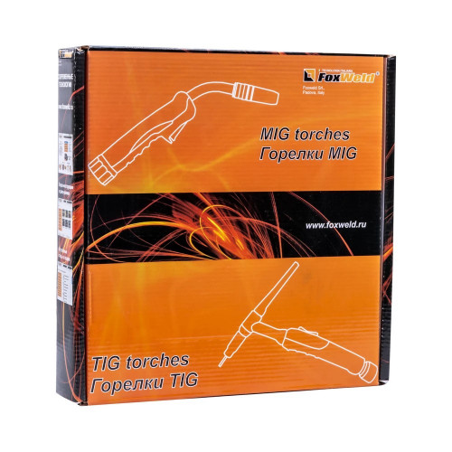 Сварочная горелка FoxWeld UnoTIG-17 4м 140А (РАЗЪЕМ М16, С КНОПКОЙ)