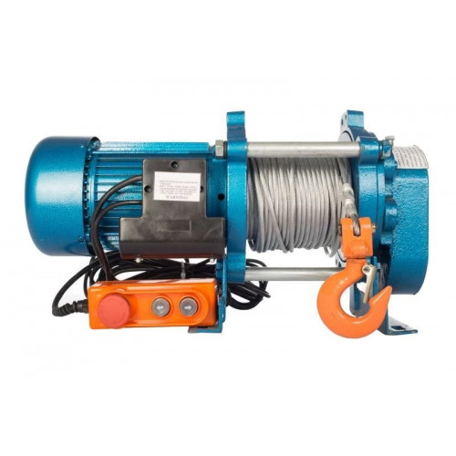 Лебедка электрический TOR CD-1250-A (KCD-EC-1250 kg, 380В) с канатом 100 м (алюминиевый корпус)