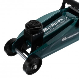 Домкрат гидравлический подкатной Сибртех 2 т, 127-330 мм, в пласт. кейсе