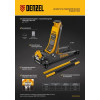 Домкрат гидравлический подкатной Denzel 3 т, 85-610 мм, быстрый подъем, низ. подхват, проф, SUV