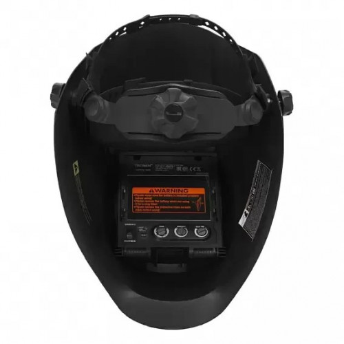 Сварочная маска с автоматическим светофильтром Tecmen ADF 815S TM16 (Черная, внешняя кнопка зачистки)