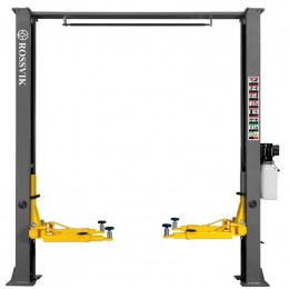Автоподъемник двухстоечный ROSSVIK V2-4L г/п 4.0т, 380В, электрогидравлический с верхней синхронизацией. Серый RAL7016