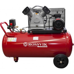 Компрессор ROSSVIK СБ4/С-100.LB30, 420л/мин, 10бар, ресивер 100л, 380В/2,2кВт RAL3001 красный