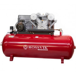 Компрессор ROSSVIK СБ4/Ф-500.LТ100/16-7,5, 1000л/мин, 16бар, ресивер 500л, 380В/7,5кВт RAL3001 красный