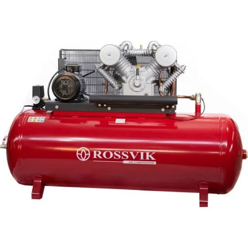 Компрессор ROSSVIK СБ4/Ф-500.LТ100/16-7,5, 1000л/мин, 16бар, ресивер 500л, 380В/7,5кВт RAL3001 красный