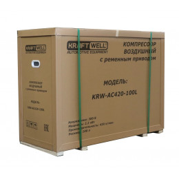Компрессор поршневой KraftWell KRW-AC420-100L/220