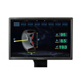 Станок балансировочный ROSSVIK VT-63, 220В (LCD, лазер, эл. линейка, УЗ) RAL3020 красный