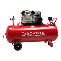 Компрессор ROSSVIK СБ4/С-100.LB50, 690л/мин, 10бар, ресивер 100л, 380В/4кВт RAL3001 красный