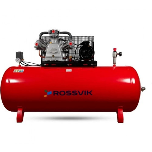 Компрессор ROSSVIK СБ4/Ф-500.LB75, 950л/мин, 10бар, ресивер 500л, 380В/5,5кВт RAL3001 красный