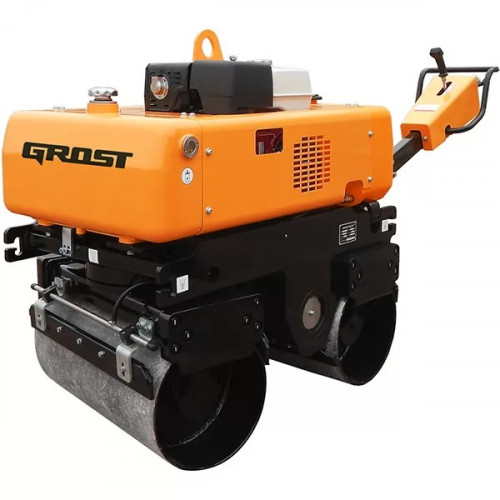 Виброкаток ручной двухвальцовый GROST VR850R