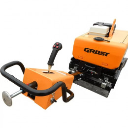 Виброкаток ручной двухвальцовый GROST VR850R
