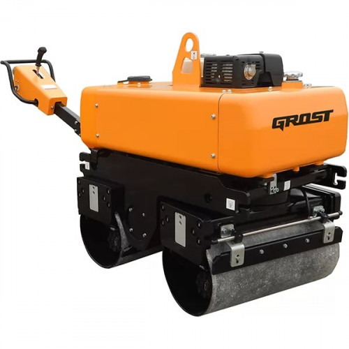 Виброкаток ручной двухвальцовый GROST VR850R