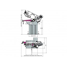 Ленточнопильный станок с гидроразгрузкой Optimum OPTIsaw S 210G