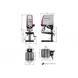 Настольный вертикально-сверлильный станок Optimum OPTIdrill DX 15V (220В)