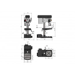 Настольный вертикально-сверлильный станок Optimum OPTIdrill DX 17V (220В)