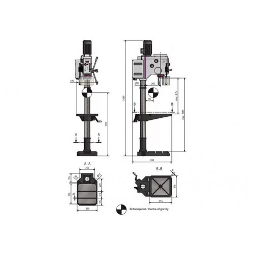 Вертикально-сверлильный станок Optimum OPTIdrill DH 28GSV