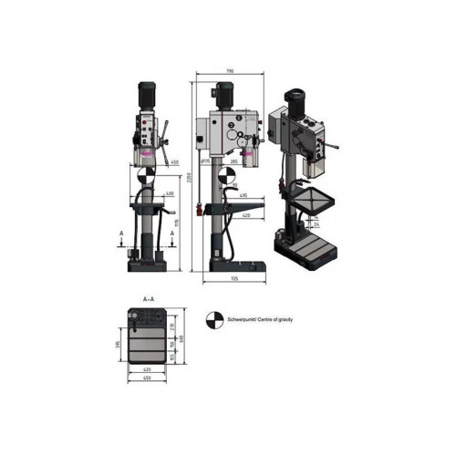 Вертикально-сверлильный станок Optimum OPTIdrill DH 32GS