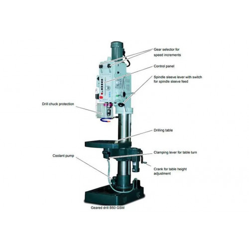 Вертикально-сверлильный станок Optimum OPTIdrill B 50GSM