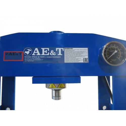 Пресс гидравлический AE&T T61230А 30 т с пневмоприводом