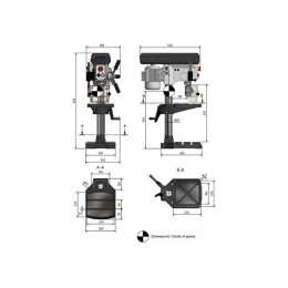 Настольный вертикально-сверлильный станок Optimum OPTIdrill B 16H (380В)