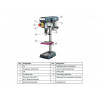 Настольный вертикально-сверлильный станок Optimum OPTIdrill B13 Basic