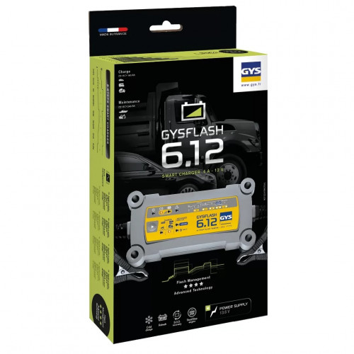 Зарядное устройство GYS Gysflash 6.12 (12 В, 90 Вт, 6 А, 0,77 кг)