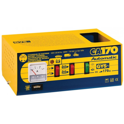Зарядное устройство GYS CA 170 (12/24 В, 500 Вт, 18 А, 6 кг)